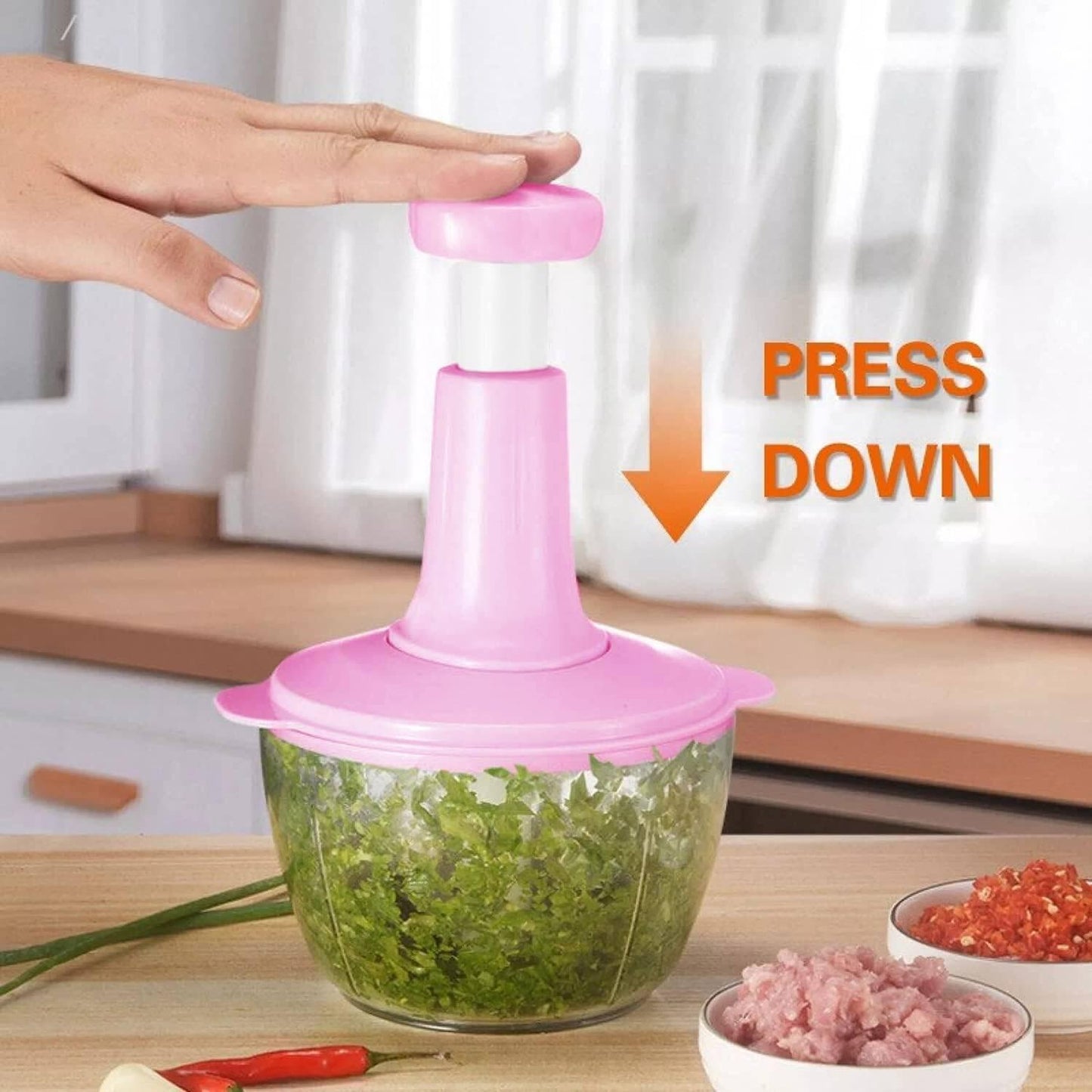 Hand Press Vegetable Chopper
