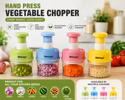 Hand Press Vegetable Chopper